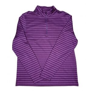 Dunning Golf Purple 1/4 Zip Pullover Mens Small Athletic Activewear